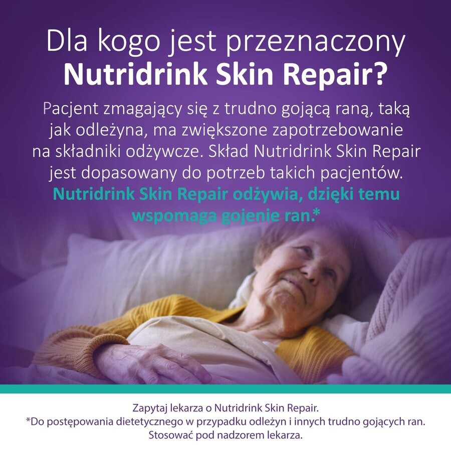 Nutridrink Skin Repair, Erdbeergeschmack, 4 x 200 ml