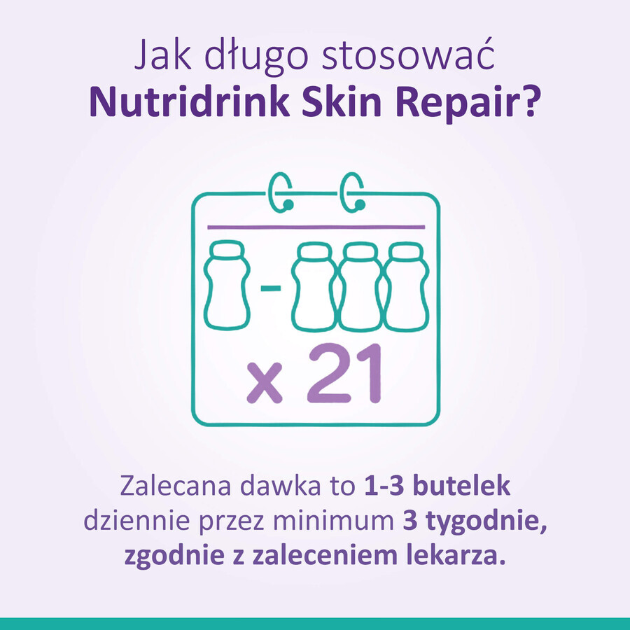 Nutridrink Skin Repair, Erdbeergeschmack, 4 x 200 ml