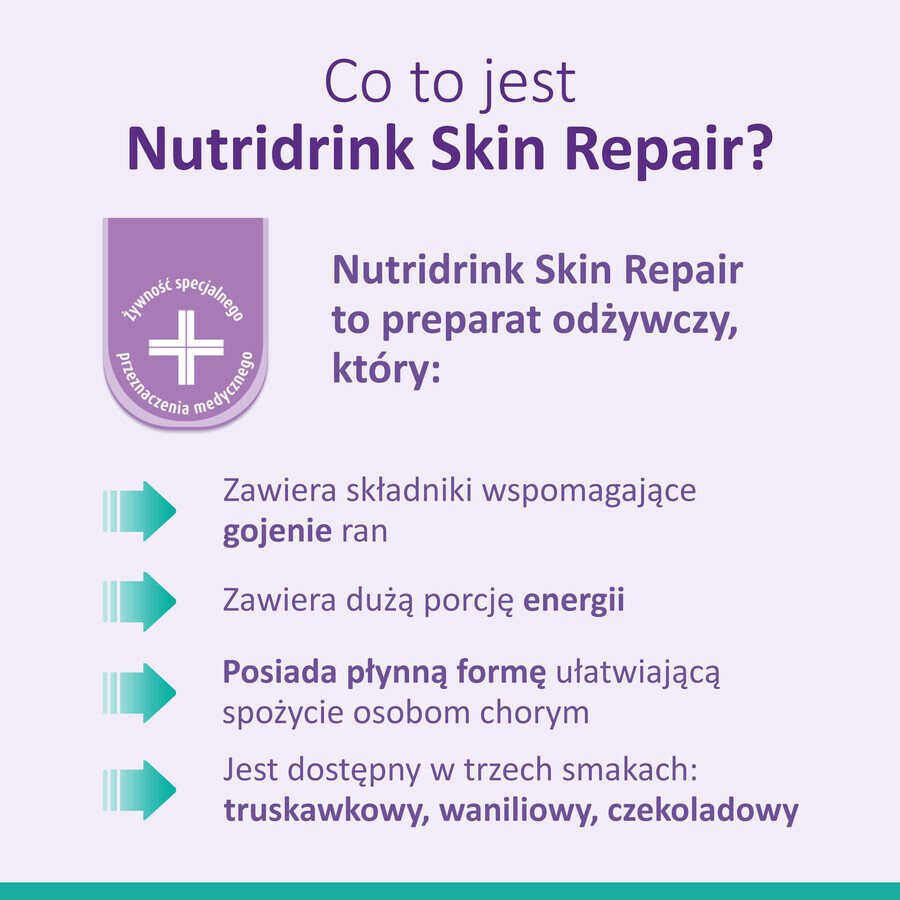 Nutridrink Skin Repair, aromă de ciocolată, 4 x 200 ml