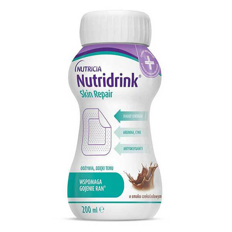 Nutridrink Skin Repair, aromă de ciocolată, 4 x 200 ml