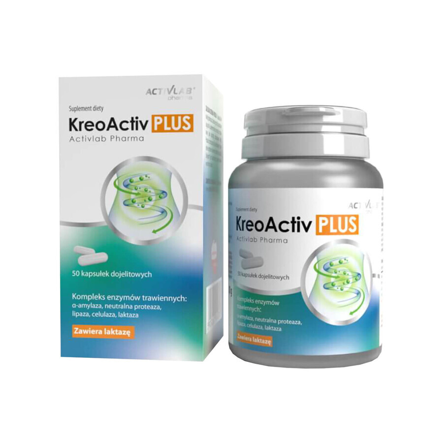 ActivLab Pharma KreoActiv Plus, 50 maagsapresistente capsules