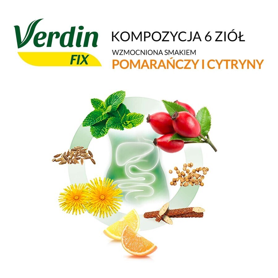 Verdin Fix cu citrice, 20 pliculețe