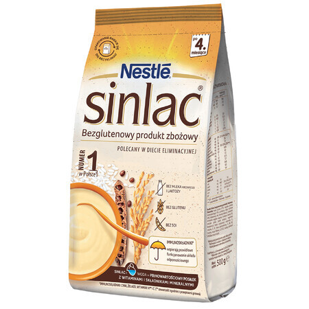 Nestle Sinlac, glutenvrij graanproduct, na 4 maanden, 500 g