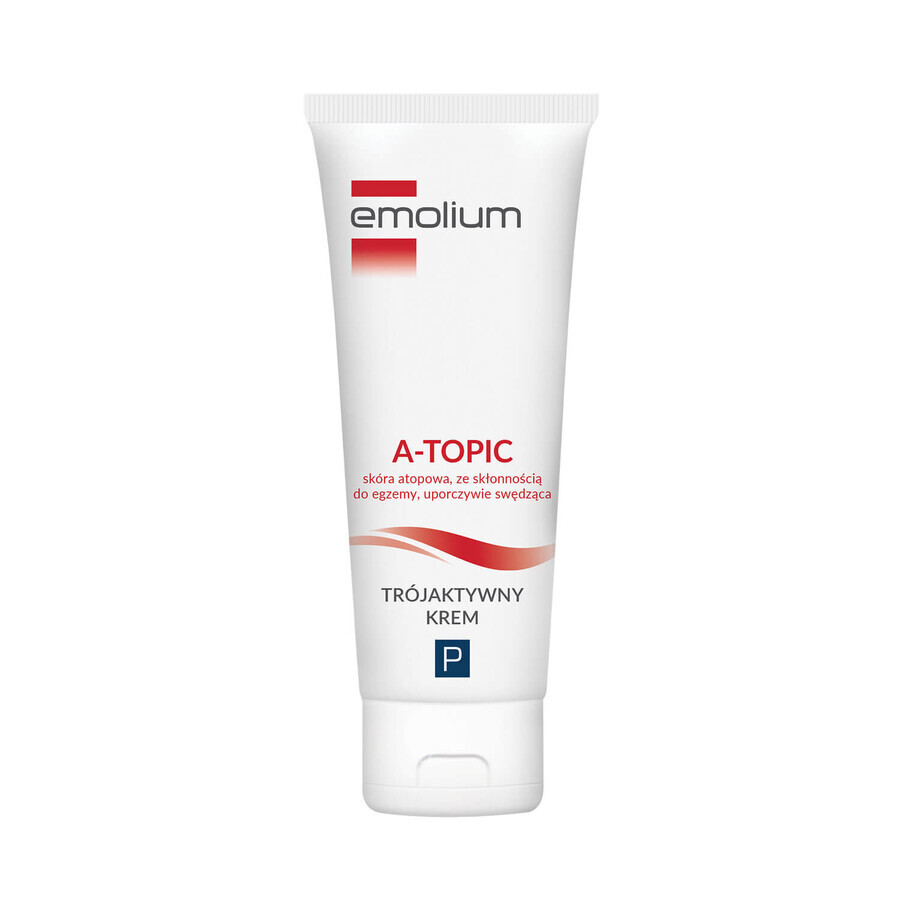 Emolium A-Topic, triple active cream for atopic, dry and persistently itchy skin, from 1 month, 50 ml.