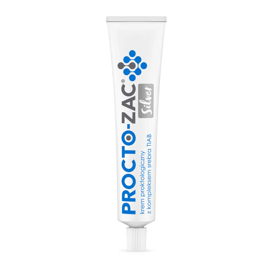 Procto-Zac Silver, cremă proctologică cu complex de argint TIAB, 25 ml