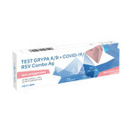 Diather Test Influenza A/B + COVID-19/RSV Combo Ag, prueba de antígeno para 4 virus, 1 pieza