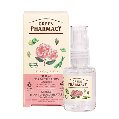 Green Pharmacy, ser pentru vârfuri casante, mătase lichidă, 30 ml