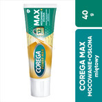 Corega Power Max Fixing + Cover, crema fijadora para dentaduras postizas, menta, 40 g