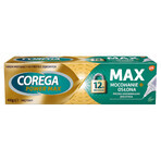 Corega Power Max Fixing + Cover, crema fijadora para dentaduras postizas, menta, 40 g