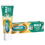 Corega Power Max Fixing + Cover, crema fijadora para dentaduras postizas, menta, 40 g