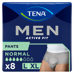 Tena Men Active Fit Pants, Absorbent Underpants for Men, Size L/XL, 95-130cm, Normal, 8 Pieces