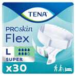 Tena Flex ProSkin, pantalones pañales, talla L, 83-120 cm, Super, 30 piezas