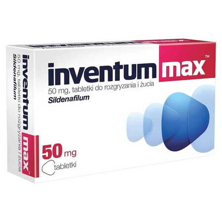 Inventum Max 50 mg, 4 comprimate masticabile