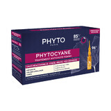 Phyto Phytocyane, trattamento anticaduta dei capelli per le donne, fiale reattive, 12 unità