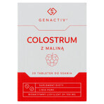 Genactiv Colostrum cu zmeură, 20 de pastiluțe