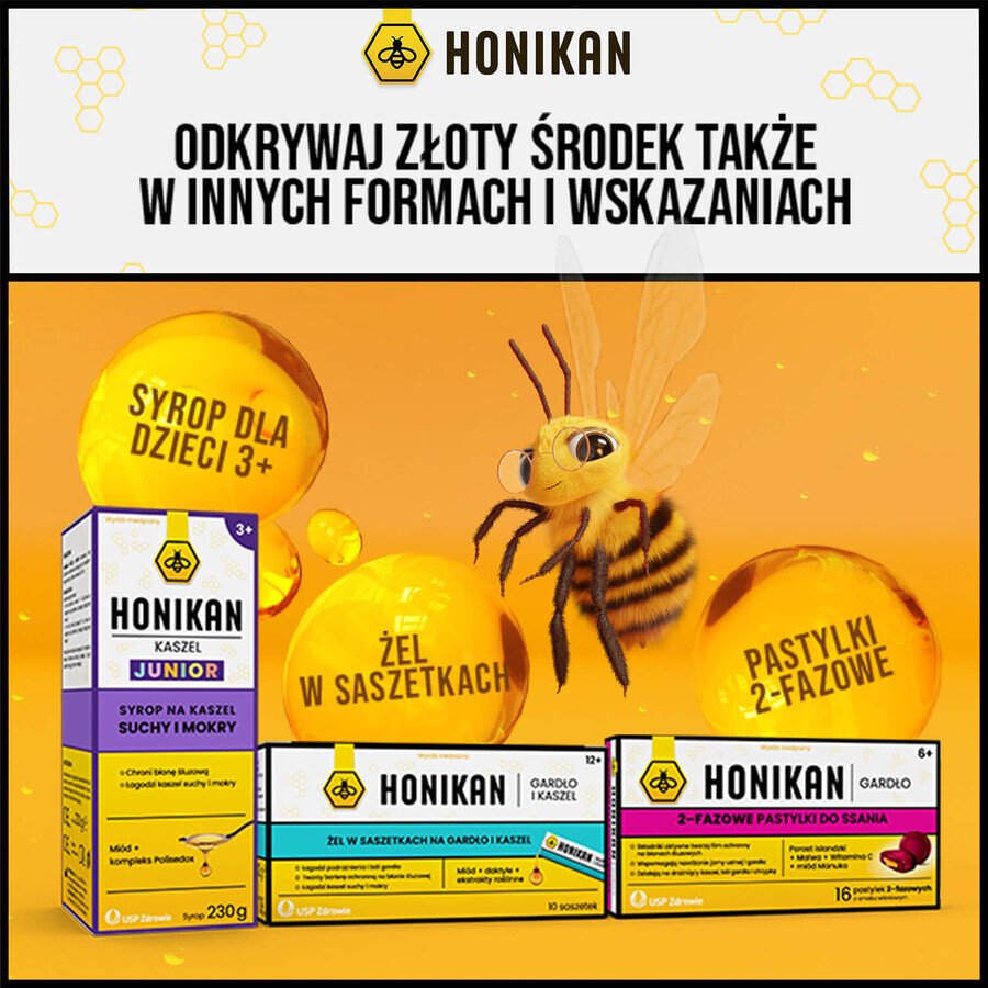 Honikan Cough, sirop pentru copii de la 12 ani și adulți, 230 g