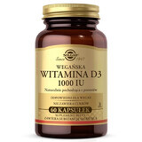 Solgar Vegan Vitamina D3 1000 UI, 60 cápsulas