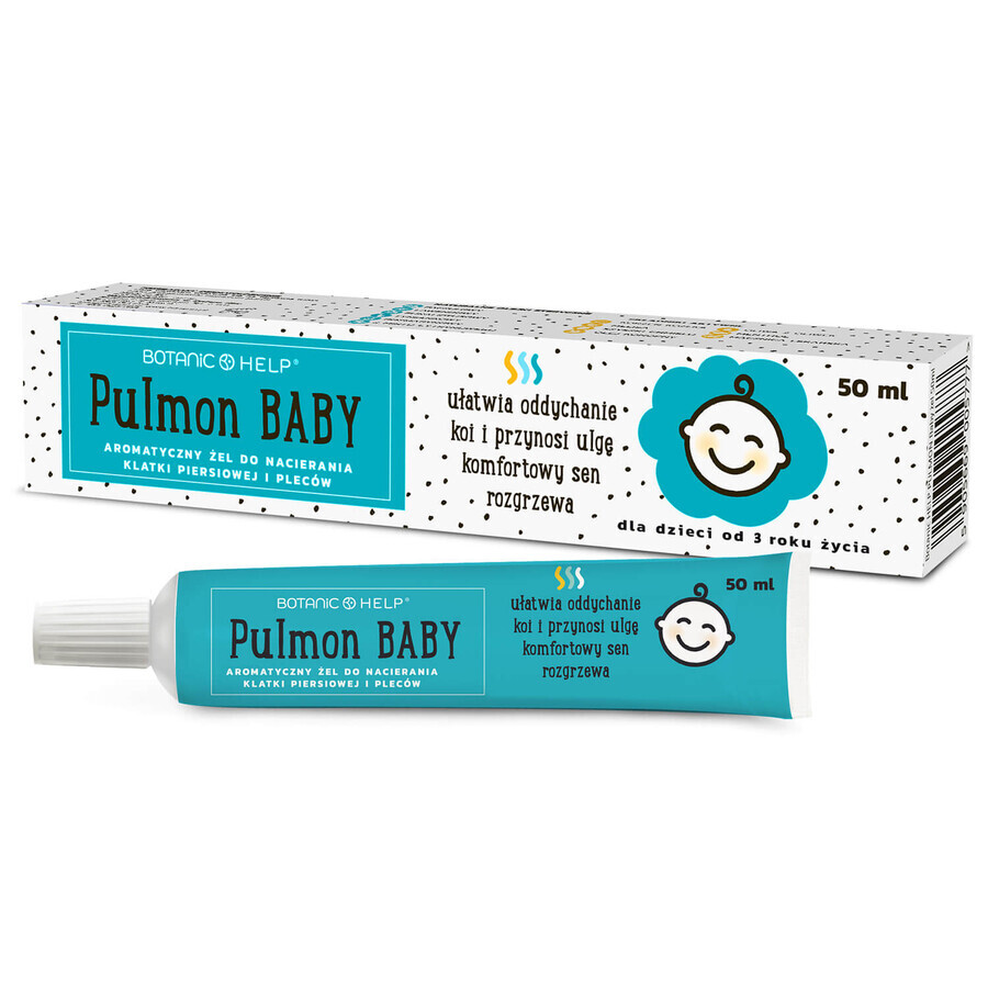 Botanic Help Pulmon Baby, gel aromat pentru piept și spate, pentru copii de la 3 ani, 50 ml