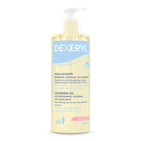 Dexeryl, ulei de spălare corporală, 500 ml