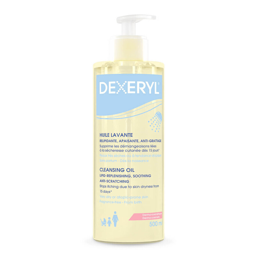 Dexeryl, ulei de spălare corporală, 500 ml