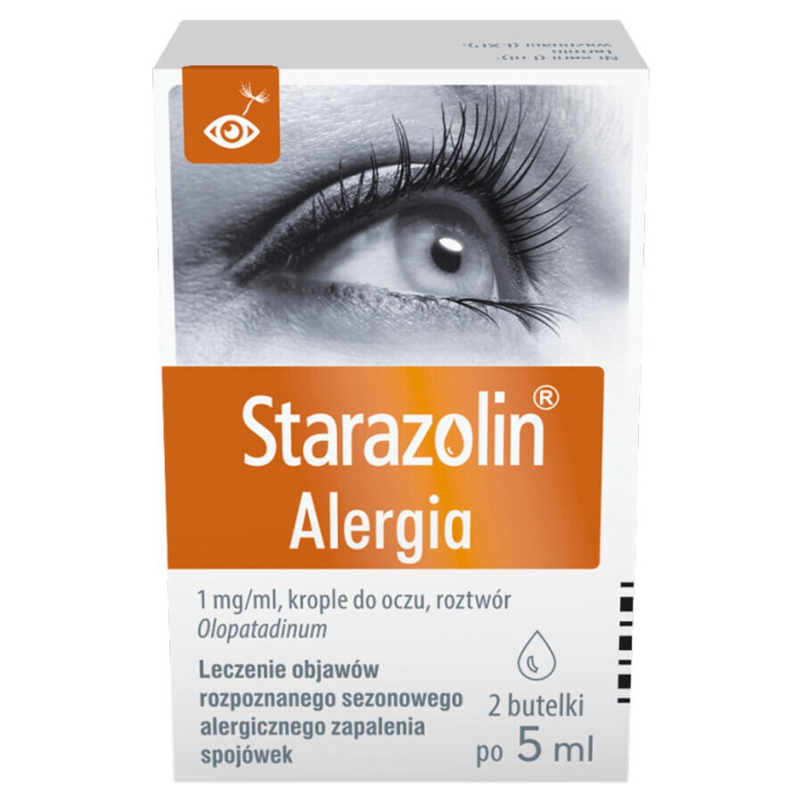 Starazolin Alergie 1 mg/ml, picături pentru ochi, 2 x 5 ml