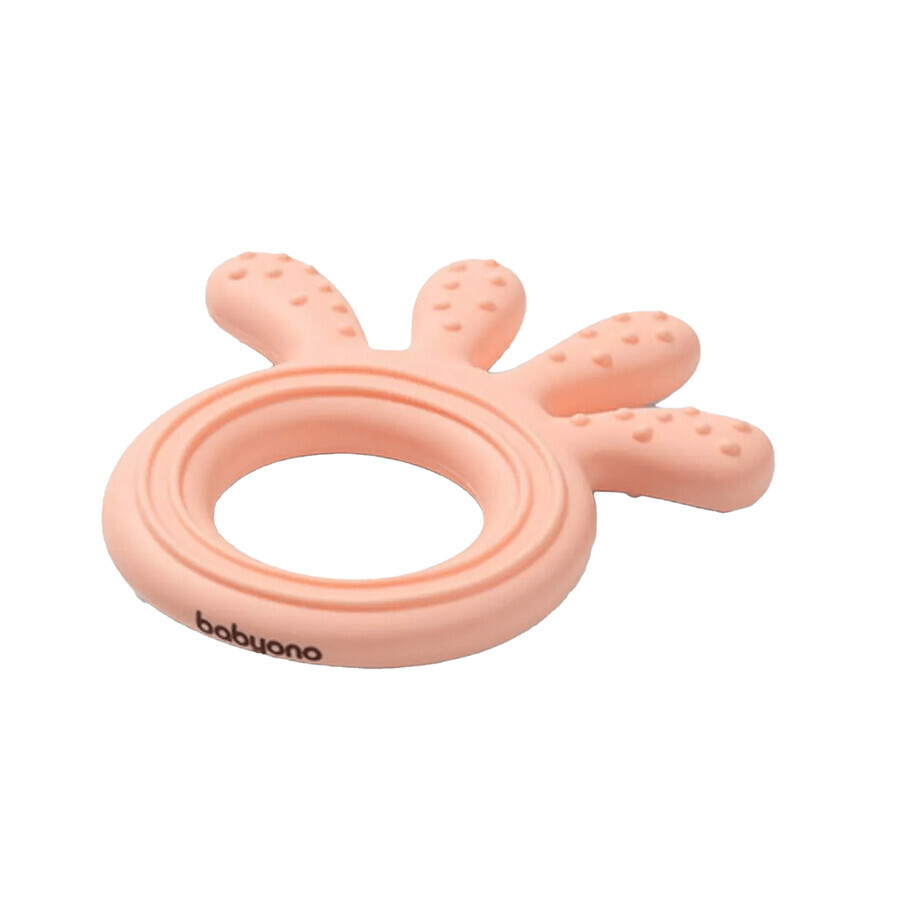 BabyOno, silicone, octopus, pink, from birth, 1 pc