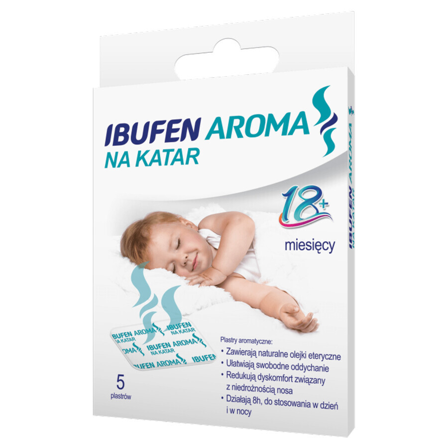 Ibufen Aroma Na Katar, plasture aromatic, după vârsta de 18 luni, 5 bucăți