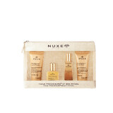 Nuxe Huile Prodigieuse Set de Cosmética 2023, aceite de ducha, 30 ml + aceite seco, 10 ml + perfume, 15 ml + leche corporal, 30 ml