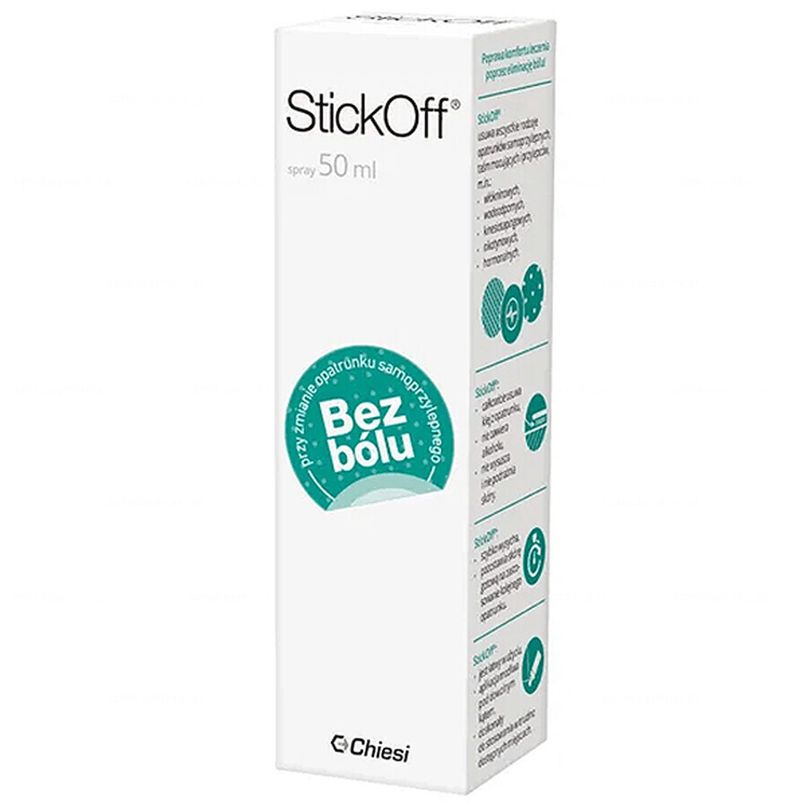 Stick Off, spray pour enlever les sparadraps sans douleur, 50 ml