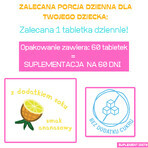 Peppa Pig Vitamina D3 effervescente, da 3 anni, gusto ananas, 60 pastiglie