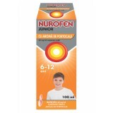 Nurofen Junior cu aromă de portocale, 6-12 ani, 100 ml, Reckitt Benckiser Healthcare