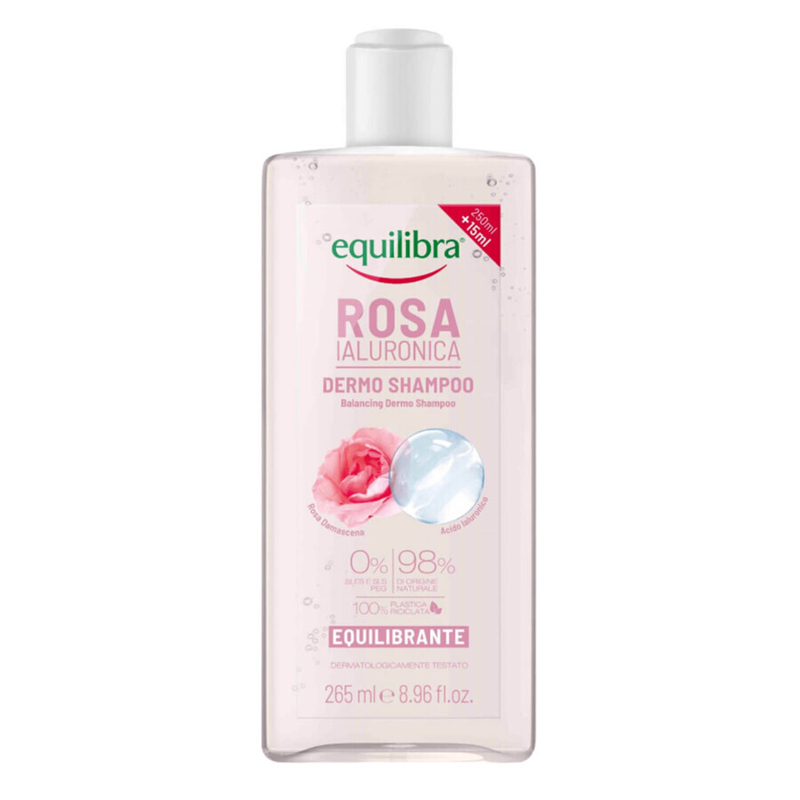 Equilibra Rosa, șampon de echilibrare, trandafir și acid hialuronic, 265 ml