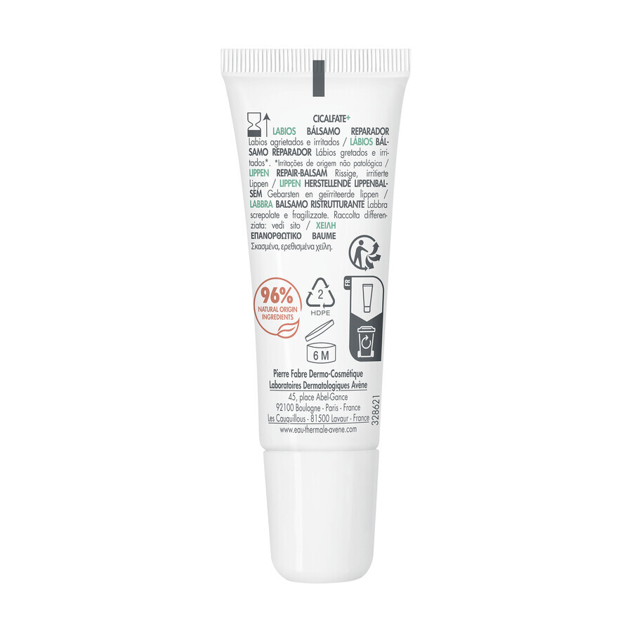 Avene Cicalfate+, balsam regenerant pentru buze, 10 ml