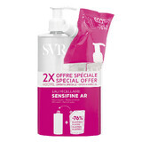 SVR Sensifine AR Eau Micellaire set, agua micelar calmante, piel vascular, 400 ml + recambio, 400 ml