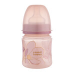 Canpol Baby's EasyStart, antikoliek, fles met wijde opening, Gold, roze, 35/239, vanaf de geboorte, 120 ml