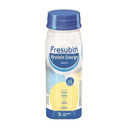 Fresubin Protein Energy cu aromă de vanilie, 4 x 200 ml, Fresenius Kabi