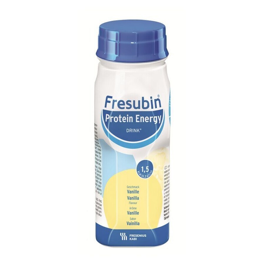 Fresubin Protein Energy cu aromă de vanilie, 4 x 200 ml, Fresenius Kabi