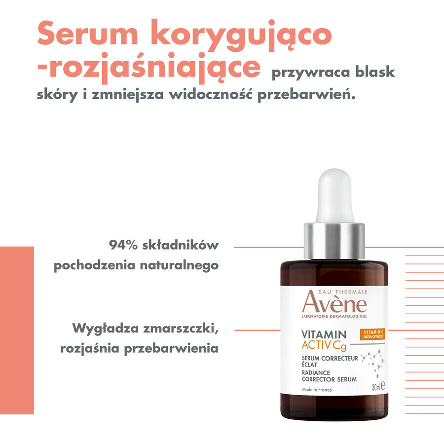 Avene Vitamin Activ Cg, ser corector și iluminator, 30 ml