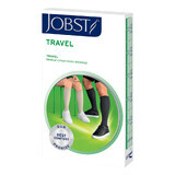 Jobst Travel, șosete de compresie pentru genunchi, 15-20 mmHg, metri închiși, mărimea 4, negru