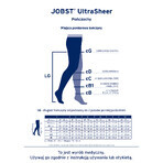 Jobst Ultra Sheer, bas de compression, CCL2, bout fermé, taille 5, naturel