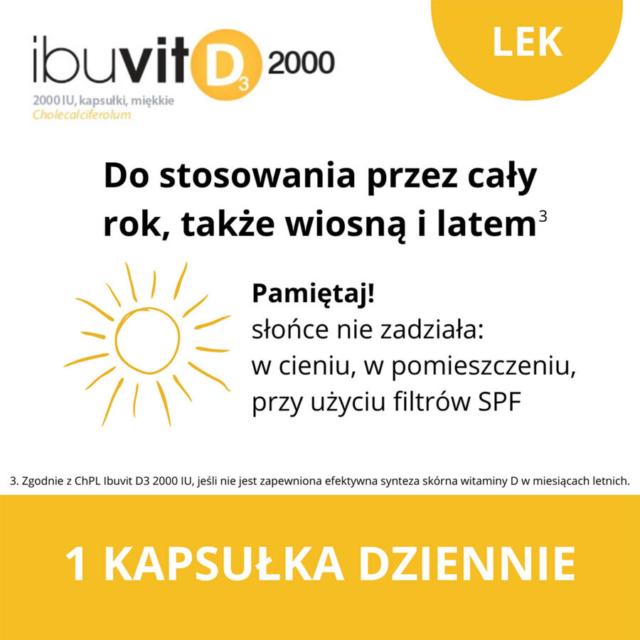 Ibuvit D3 2000 UI, 150 gélules