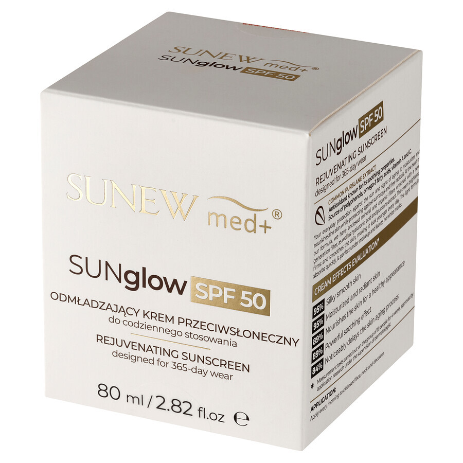 Sunewmed+ Sunglow, protecție solară întineritoare, SPF 50, 80 ml