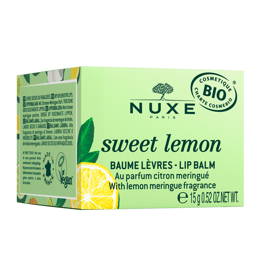 Nuxe Sweet Lemon, balsamo per labbra, 15 g