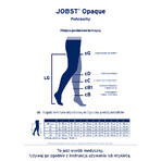 Jobst Opaque, ciorapi de compresie, CCL2, vârf închis, mărimea 3, natural