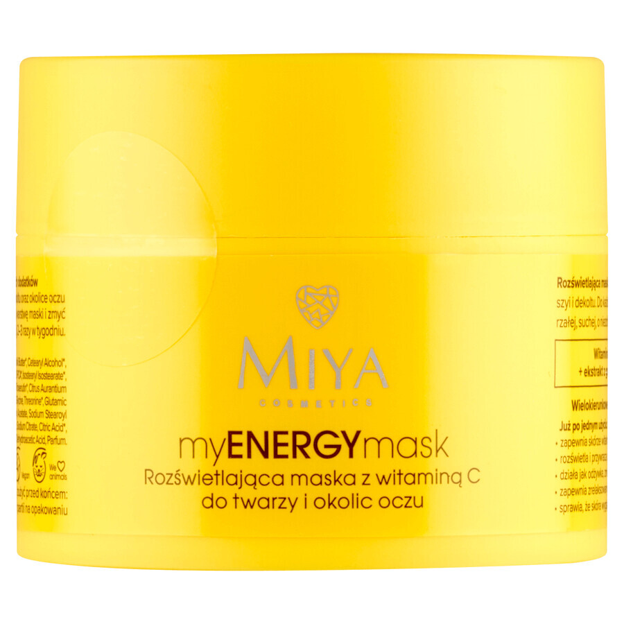 Miya myENERGYmask, mască iluminatoare cu vitamina C, 50 ml