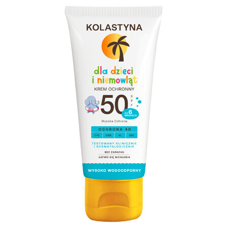 Kolastyna, cremă de protecție solară pentru copii și bebeluși, de la vârsta de 6 luni, SPF 50, 75 ml