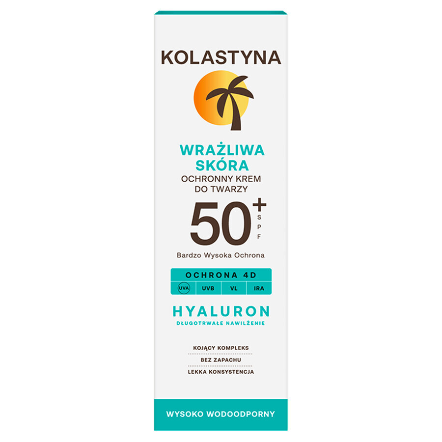 Kolastyna, crème protectrice pour le visage, peaux sensibles, SPF 50+, 50 ml