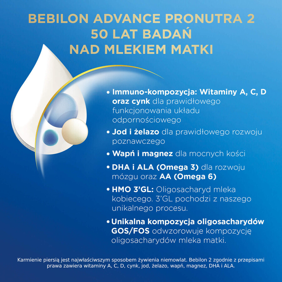 Bebilon Advance Pronutra 2, lapte de continuare, peste 6 luni, 800 g