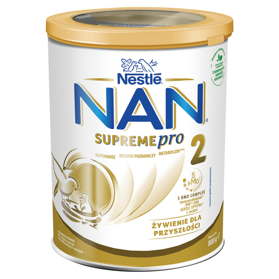 Nestle NAN Supremepro 2 HM-O, latte di proseguimento per lattanti oltre i 6 mesi, 800 g