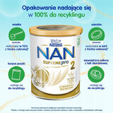 Nestle NAN Supremepro 2 HMO, leche de continuación para lactantes mayores de 6 meses, 800 g